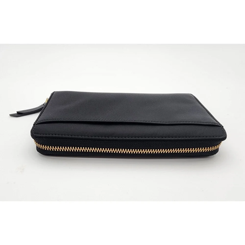 kate spade‎ new york wallet wlru5372 black buttery leather EUC